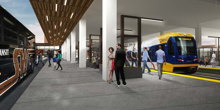 Station design rendering