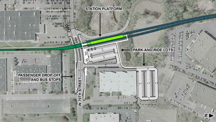 Golden Triangle Station area plot