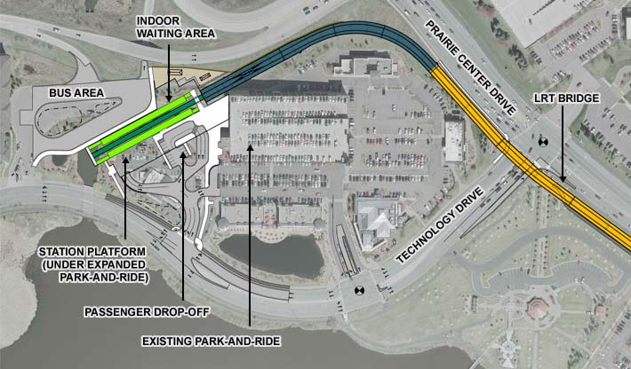 Station design plan view