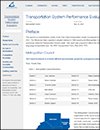 Transportation System Performance Evaluation