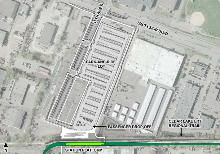 Station design plan view