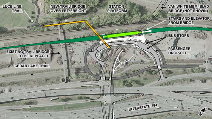 Station design plan view